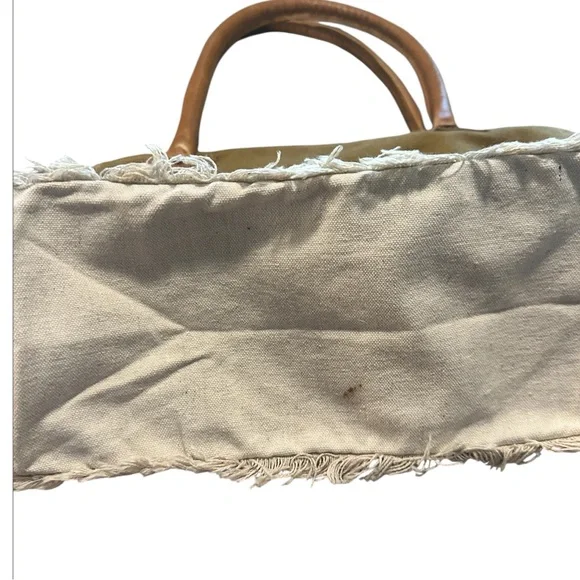 Myra Bag Camel Brown Small  Canvas Tote - Picture 6 of 6